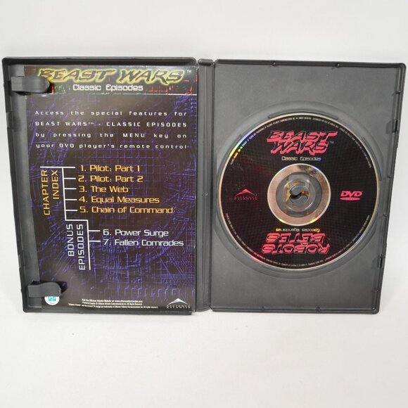 Beast Wars Transformers 2 DVD Set Vol. 2 & Classic Episodes TESTED - Picture 3 of 7